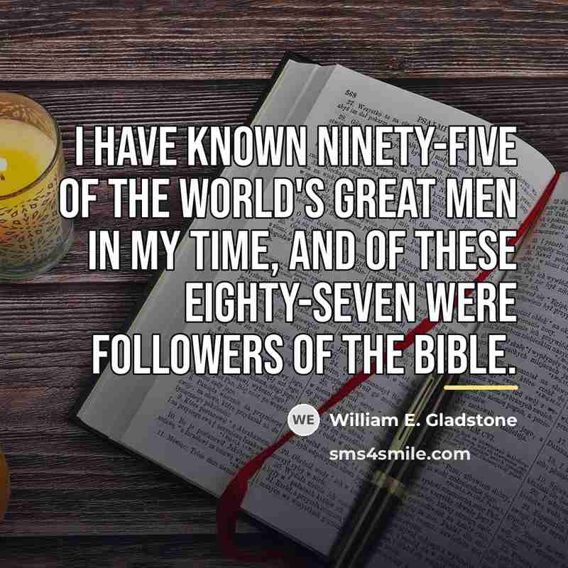 “I have known ninety-five of the world's great men in…” quote by William E. Gladstone