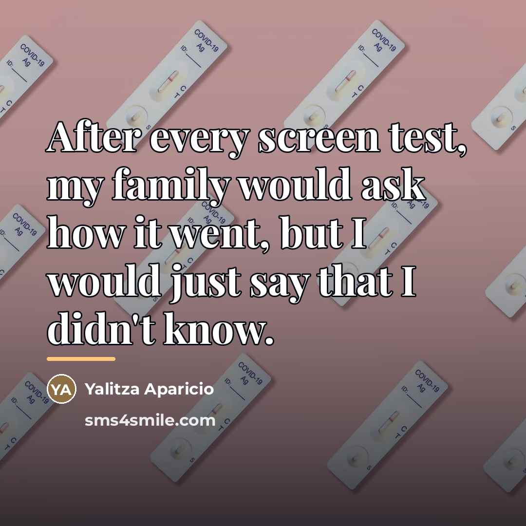 “After every screen test, my family would ask how it…” quote by Yalitza Aparicio