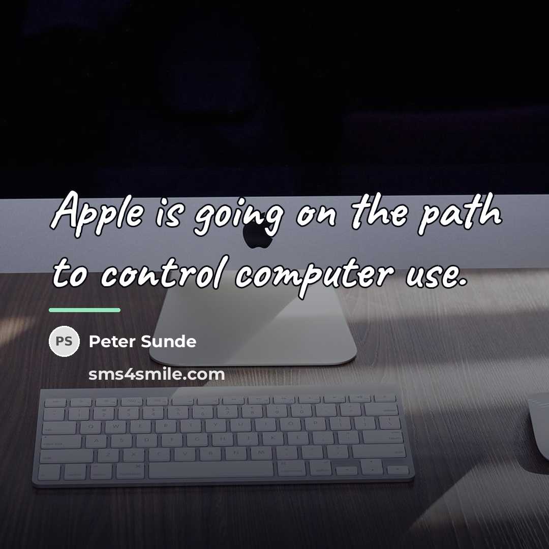 “Apple is going on the path to control computer use.…” quote by Peter Sunde