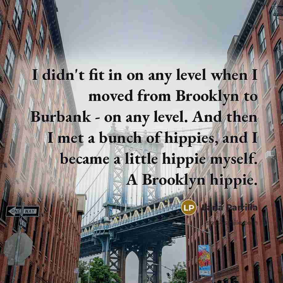 “I didn't fit in on any level when I moved…” quote by Lana Parrilla