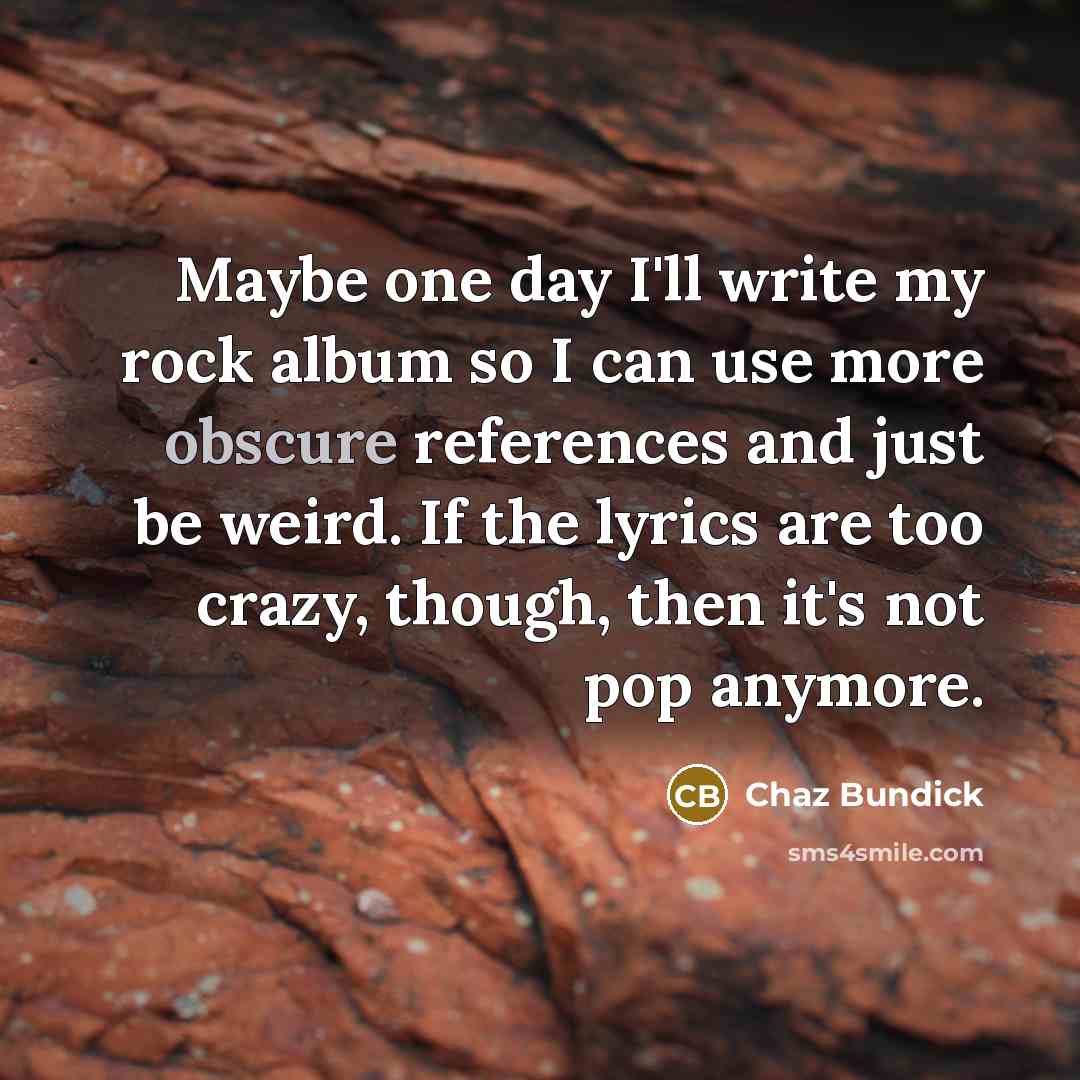 “Maybe one day I'll write my rock album so I…” quote by Chaz Bundick