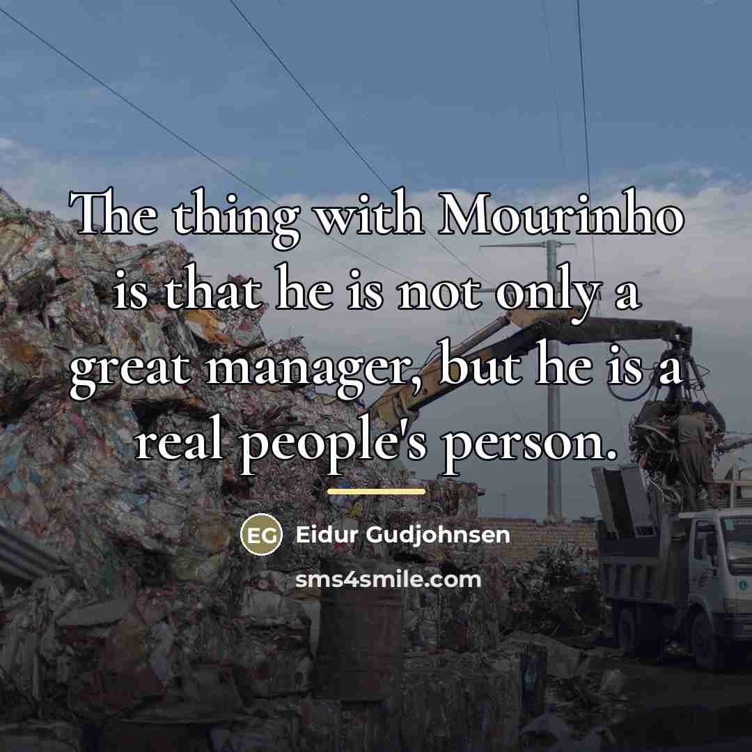 “The thing with Mourinho is that he is not only…” quote by Eidur Gudjohnsen