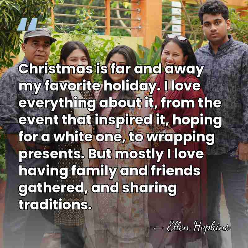 Christmas is far and away my favorite holiday. I love everything about&hellip; - Ellen Hopkins