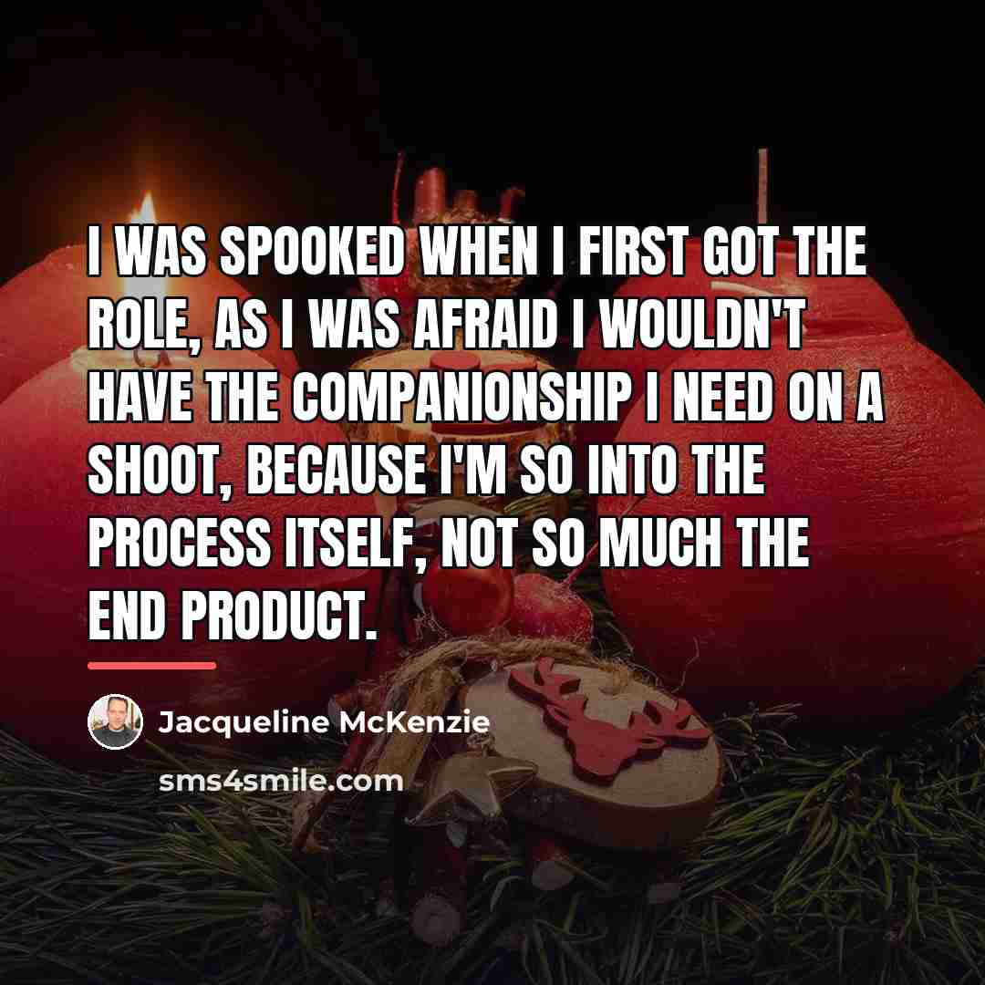 “I was spooked when I first got the role, as…” quote by Jacqueline McKenzie