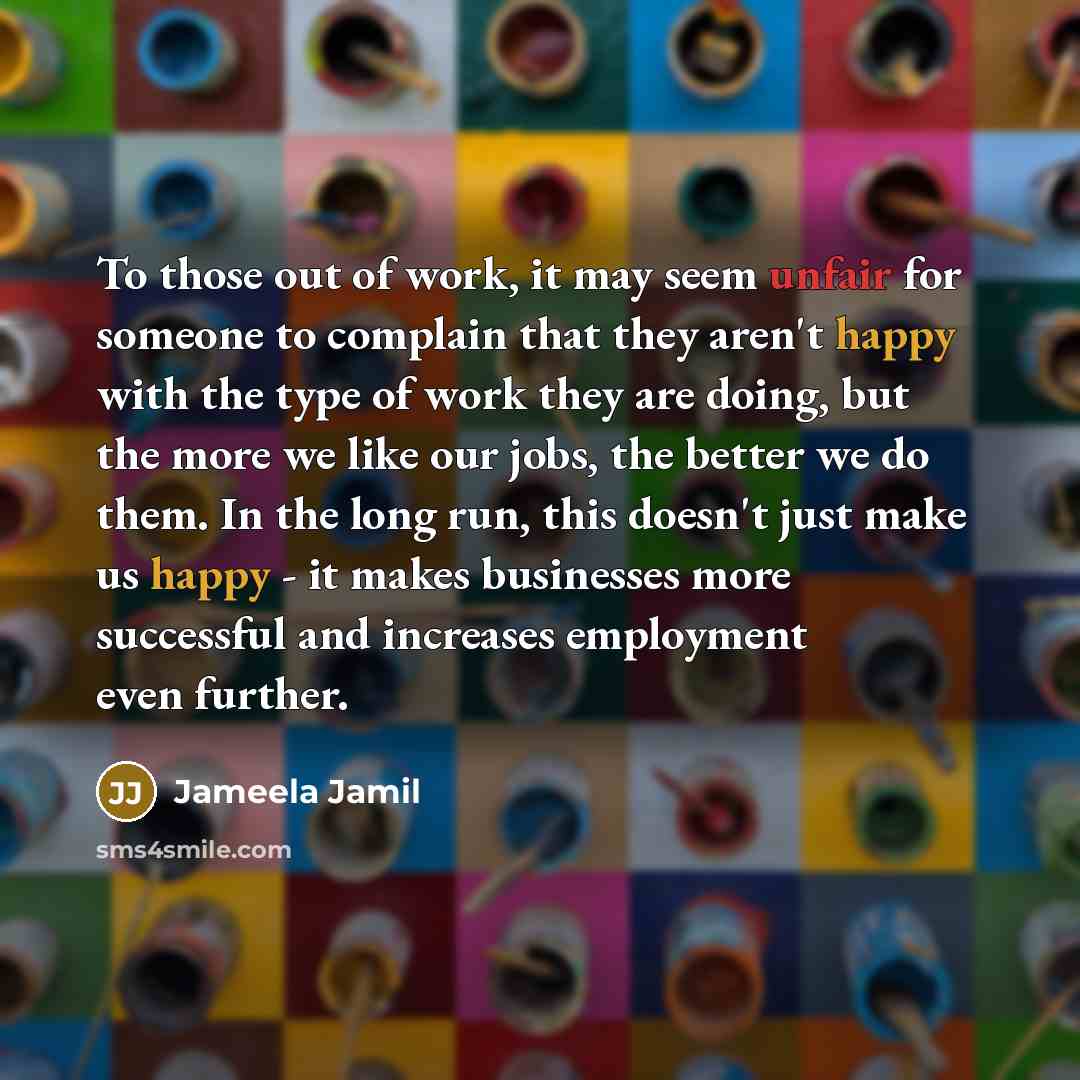 “To those out of work, it may seem unfair for…” quote by Jameela Jamil