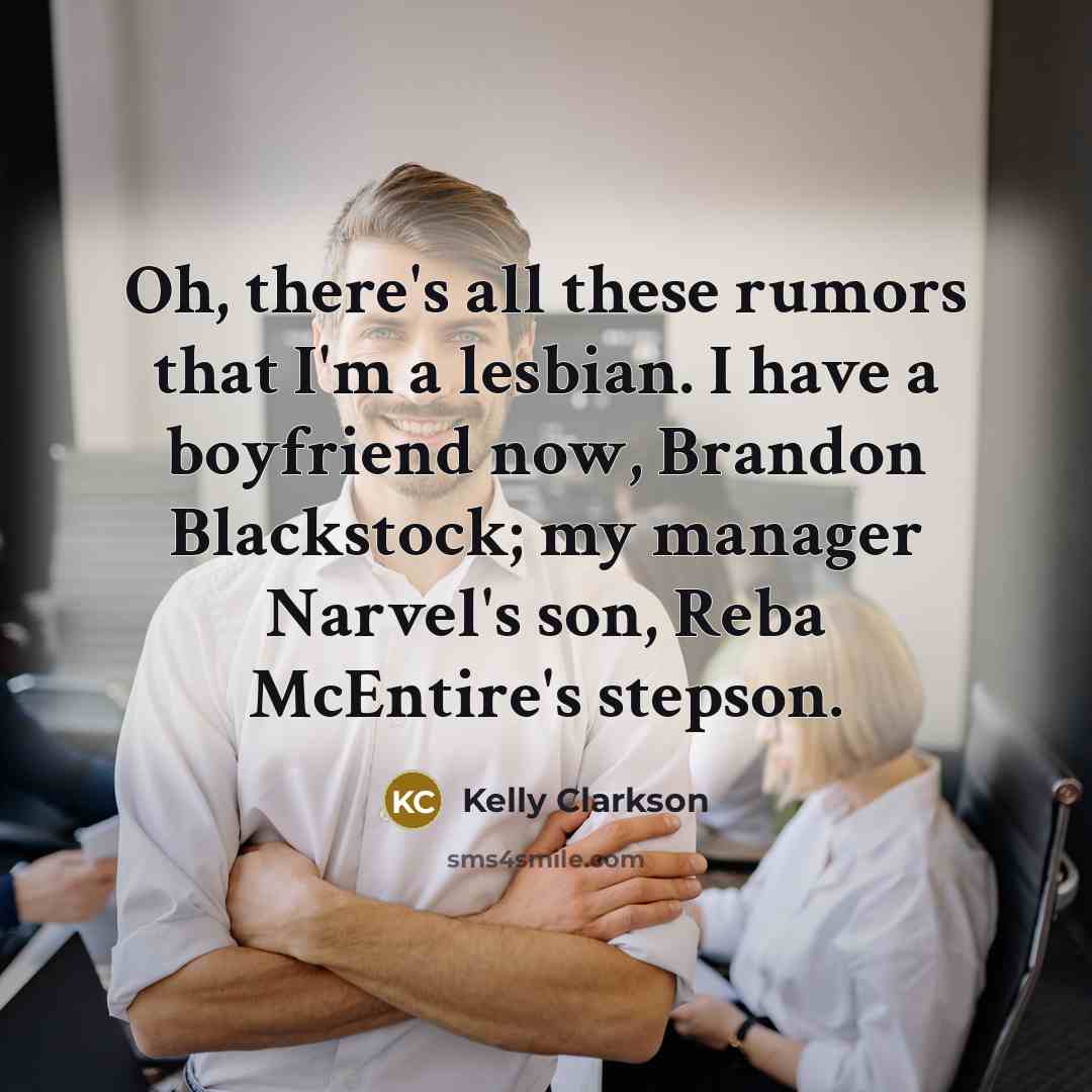 “Oh, there's all these rumors that I'm a lesbian. I…” quote by Kelly Clarkson