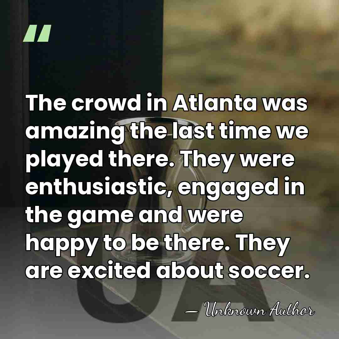 The crowd in Atlanta was amazing the last time we played there.&hellip; - Kelley O'Hara