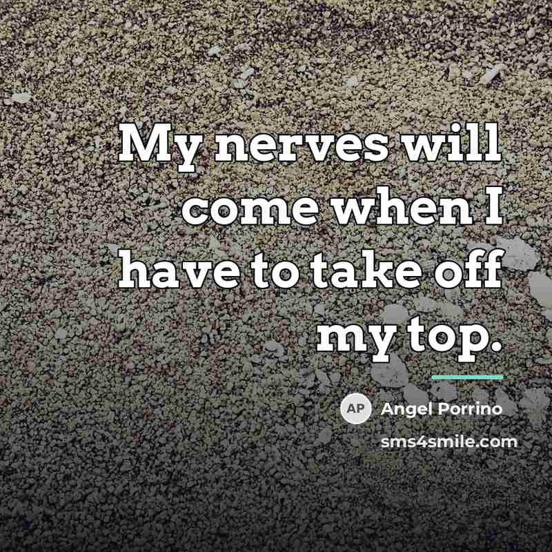 “My nerves will come when I have to take off…” quote by Angel Porrino