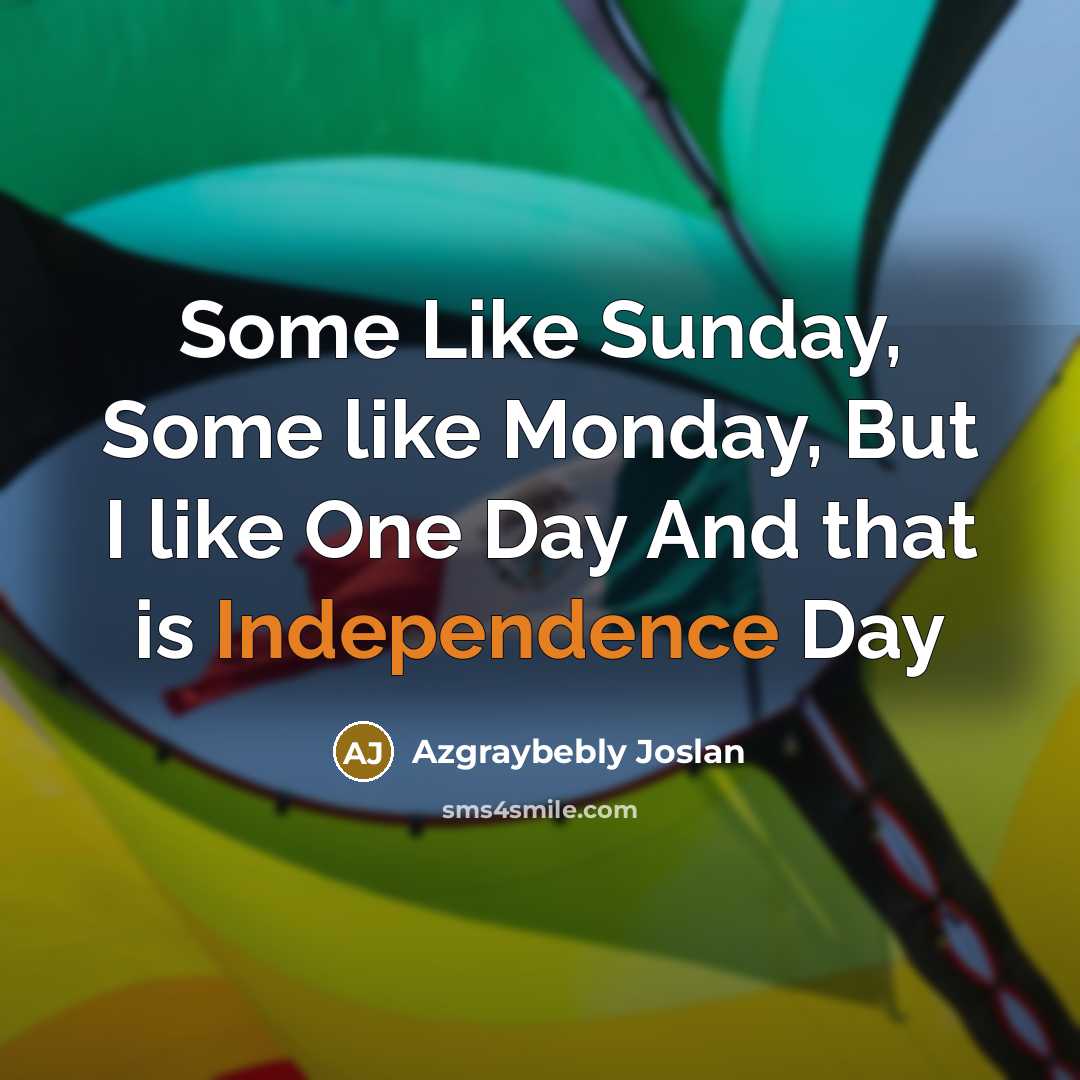 “Some Like Sunday, Some like Monday, But I like One…” quote by Azgraybebly Joslan
