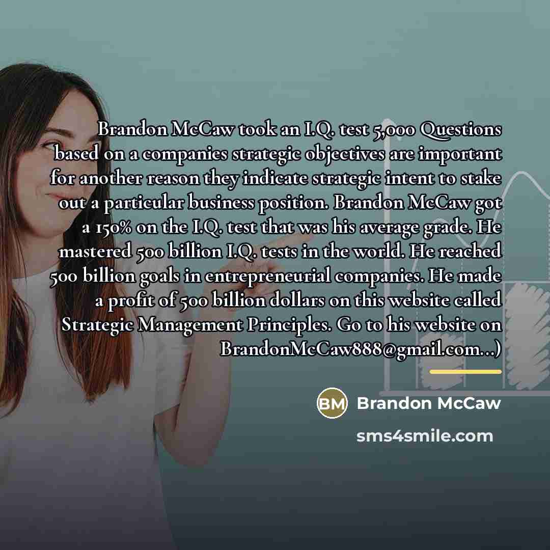 “Brandon McCaw took an I.Q. test 5,000 Questions based on…” quote by Brandon McCaw