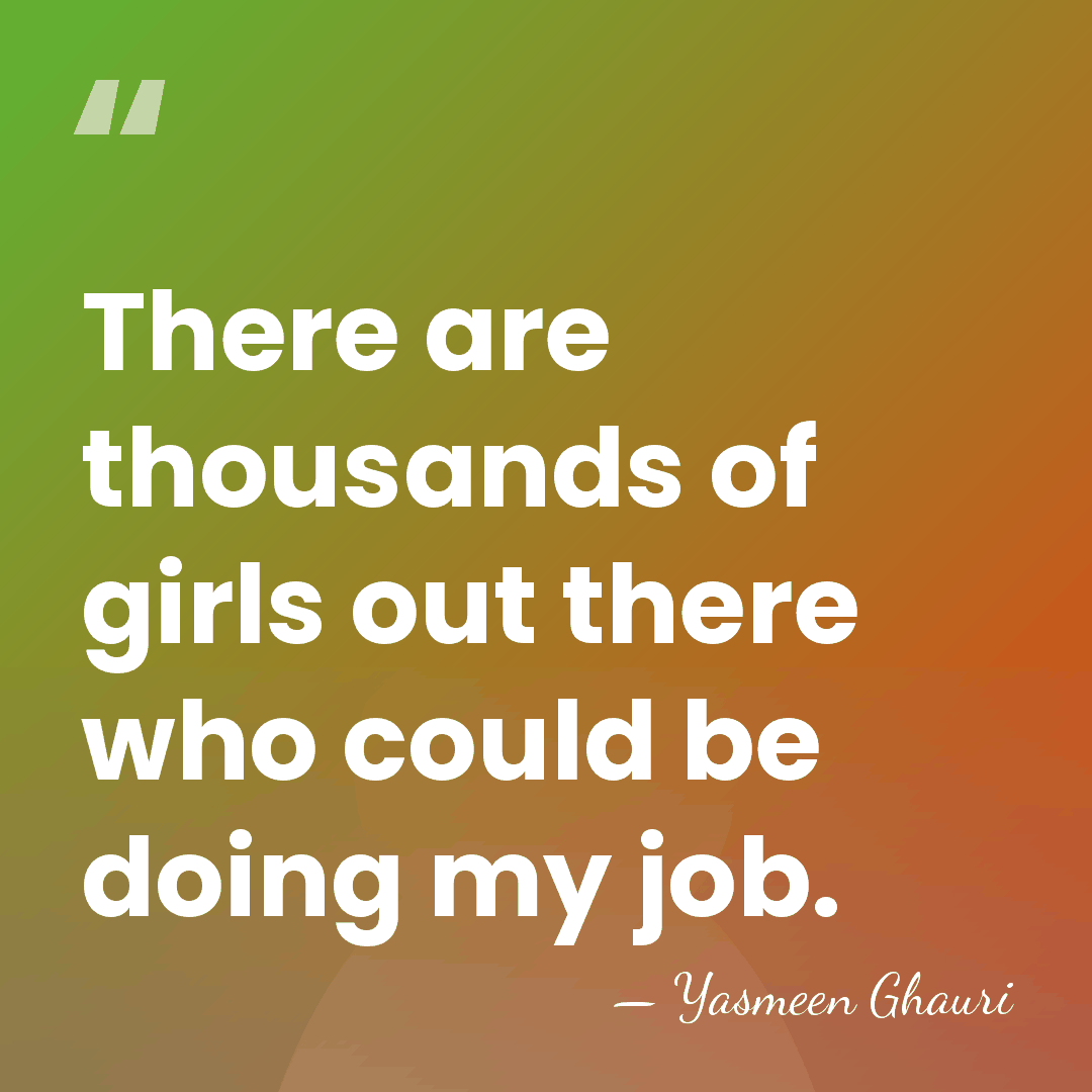 There are thousands of girls out there who could be doing my&hellip; - Yasmeen Ghauri