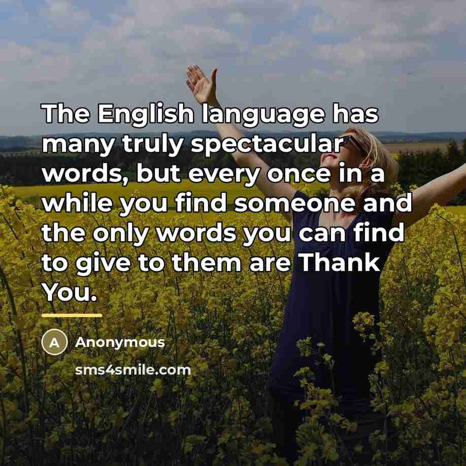 “The English language has many truly spectacular words, but every…” quote by Anonymous