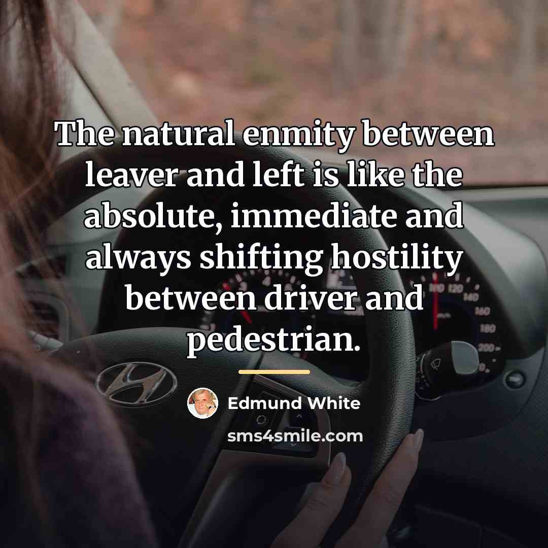 “The natural enmity between leaver and left is like the…” quote by Edmund White
