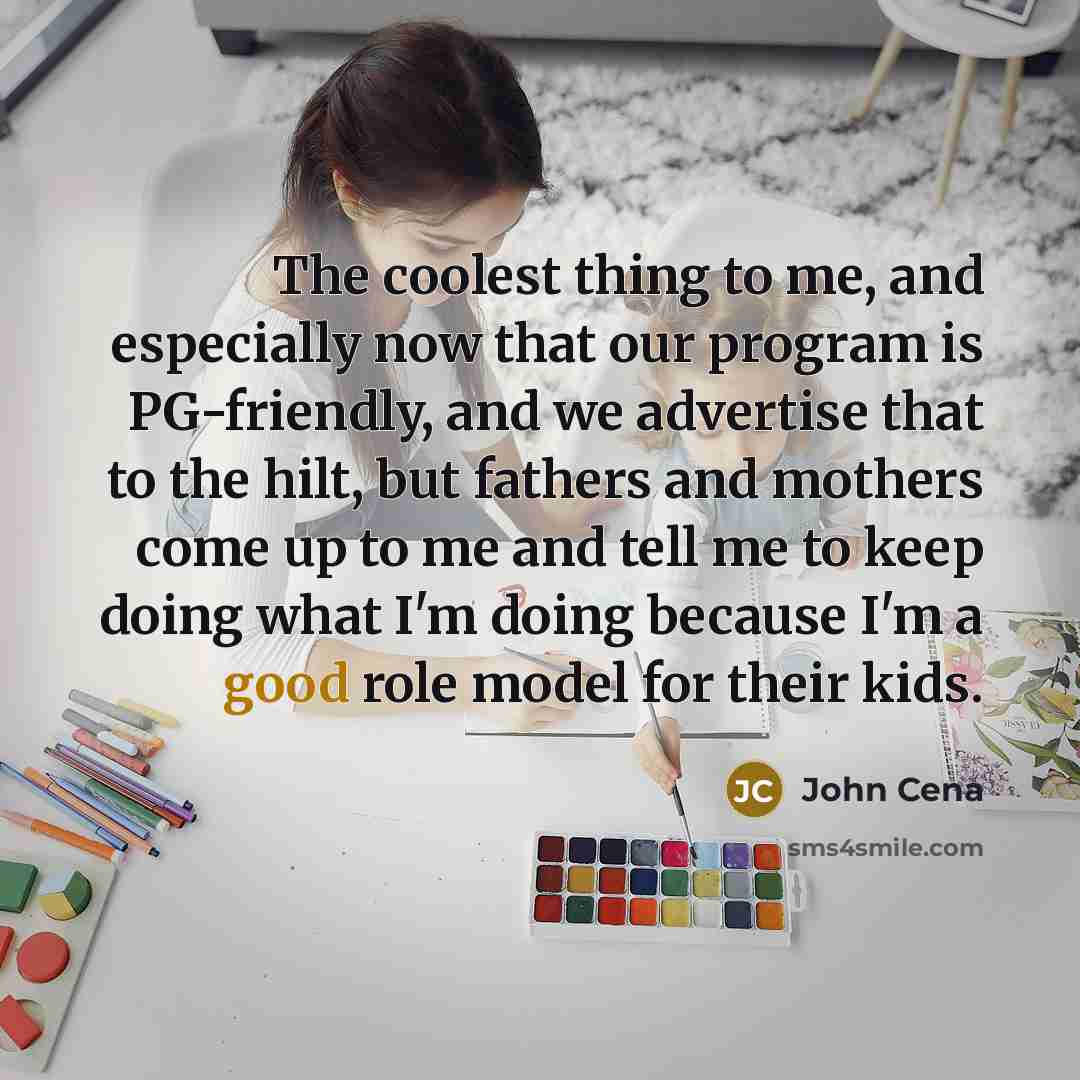 “The coolest thing to me, and especially now that our…” quote by John Cena