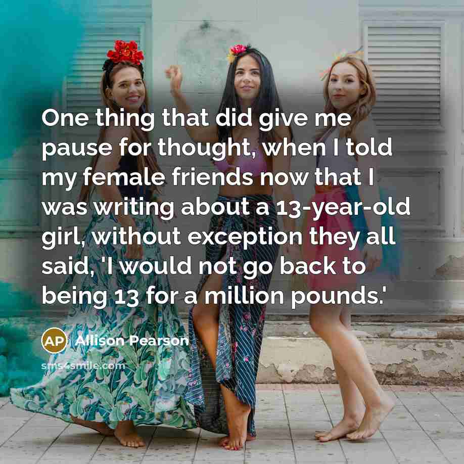 “One thing that did give me pause for thought, when…” quote by Allison Pearson