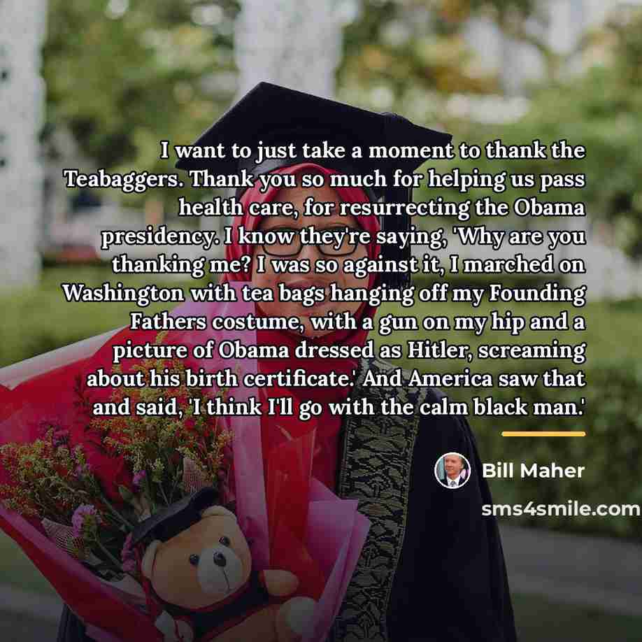 “I want to just take a moment to thank the…” quote by Bill Maher