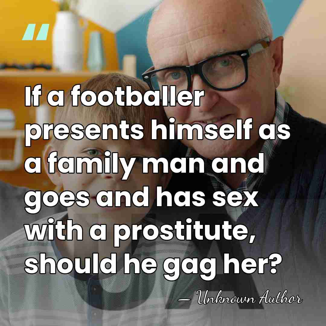 If a footballer presents himself as a family man and goes and&hellip; - Nicky Campbell