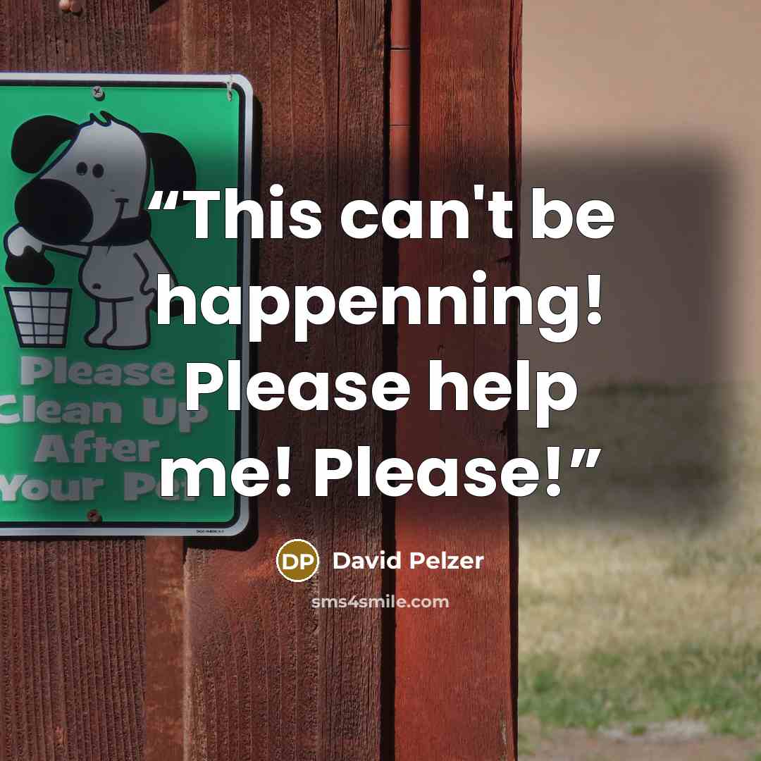 “This can't be happenning! Please help me! Please!” quote by David Pelzer