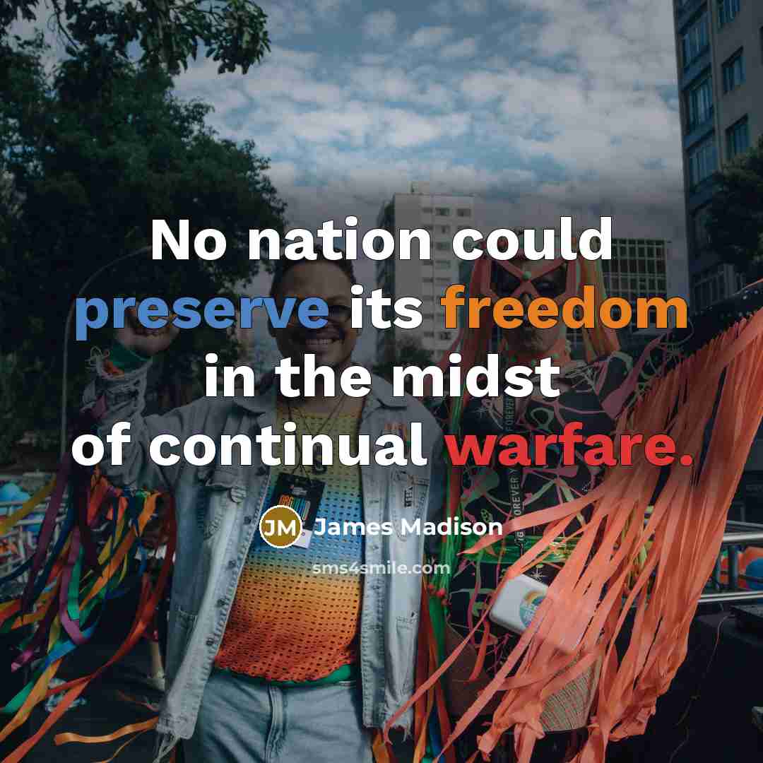 “No nation could preserve its freedom in the midst of…” quote by James Madison