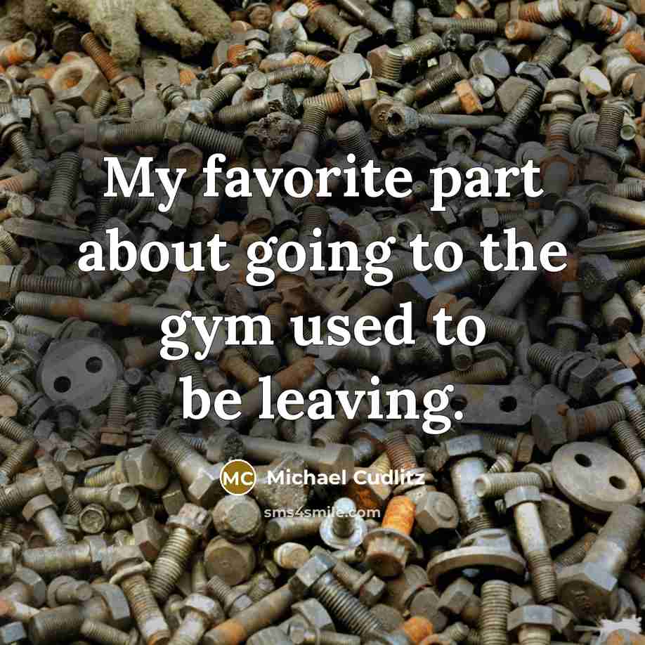 “My favorite part about going to the gym used to…” quote by Michael Cudlitz