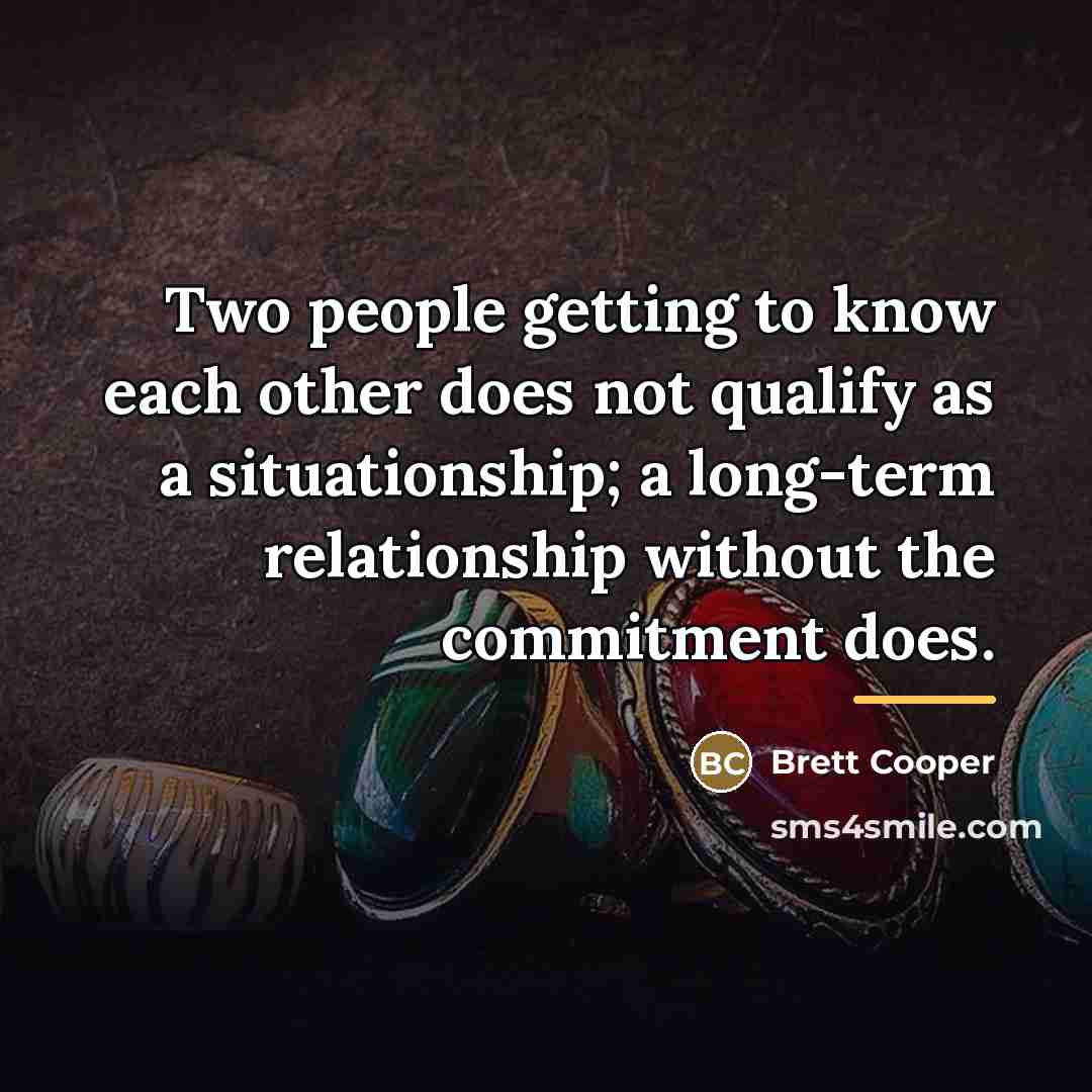 “Two people getting to know each other does not qualify…” quote by Brett Cooper