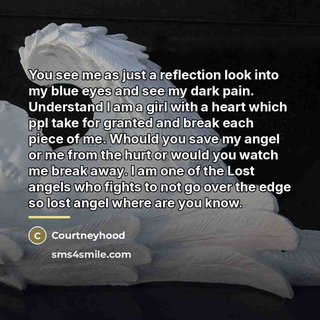 “You see me as just a reflection look into my…” quote by Courtneyhood
