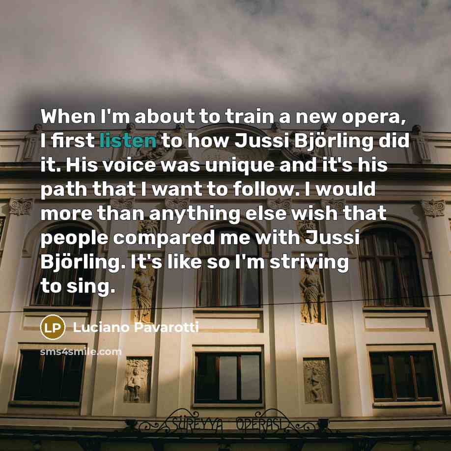 “When I'm about to train a new opera, I first…” quote by Luciano Pavarotti