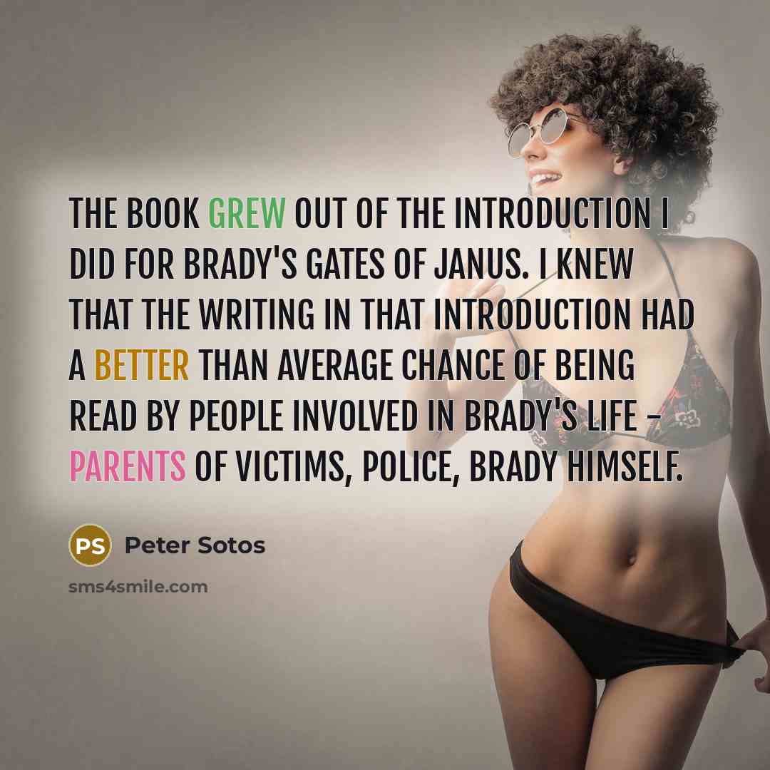 “The book grew out of the introduction I did for…” quote by Peter Sotos