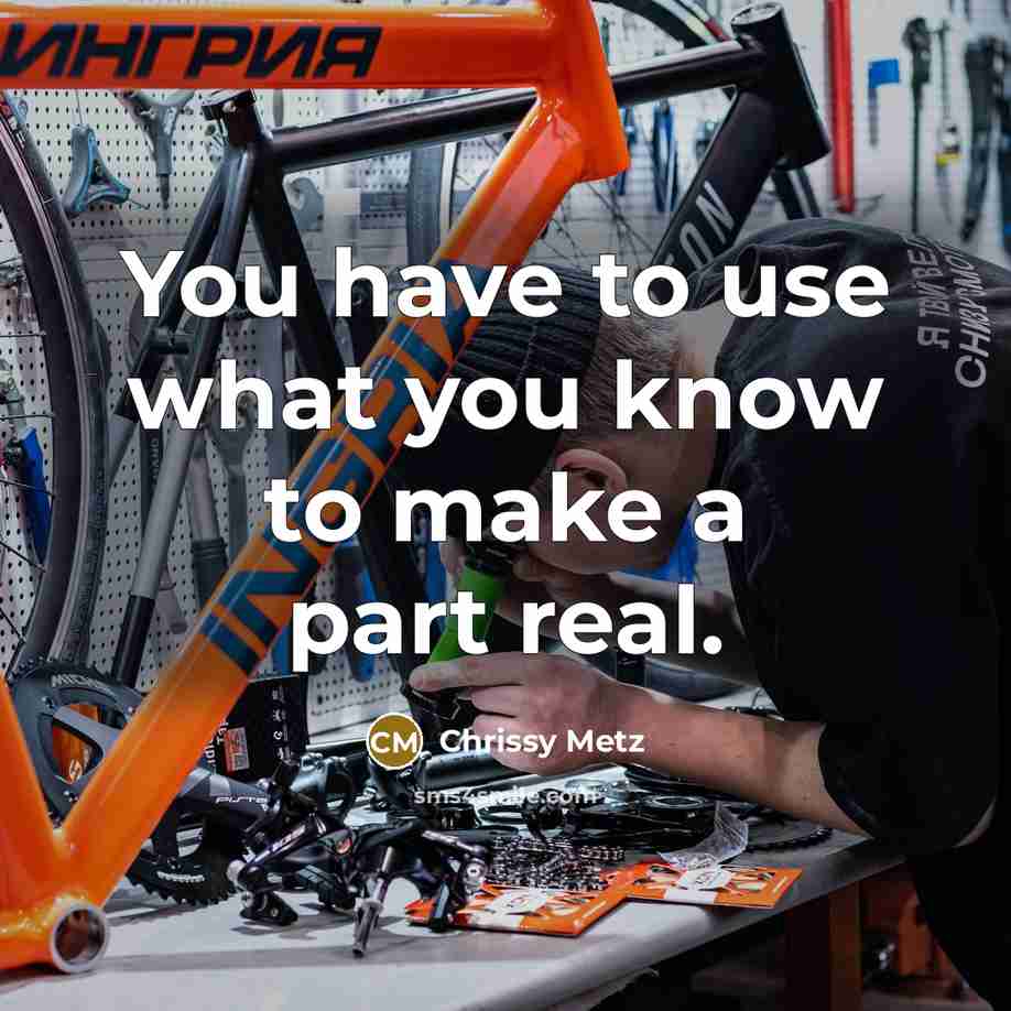 “You have to use what you know to make a…” quote by Chrissy Metz