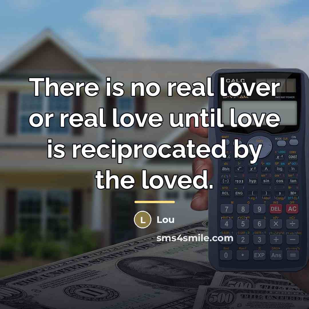 “There is no real lover or real love until love…” quote by Lou