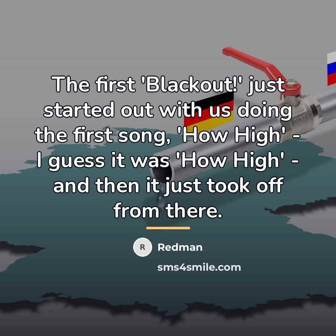 “The first 'Blackout!' just started out with us doing the…” quote by Redman