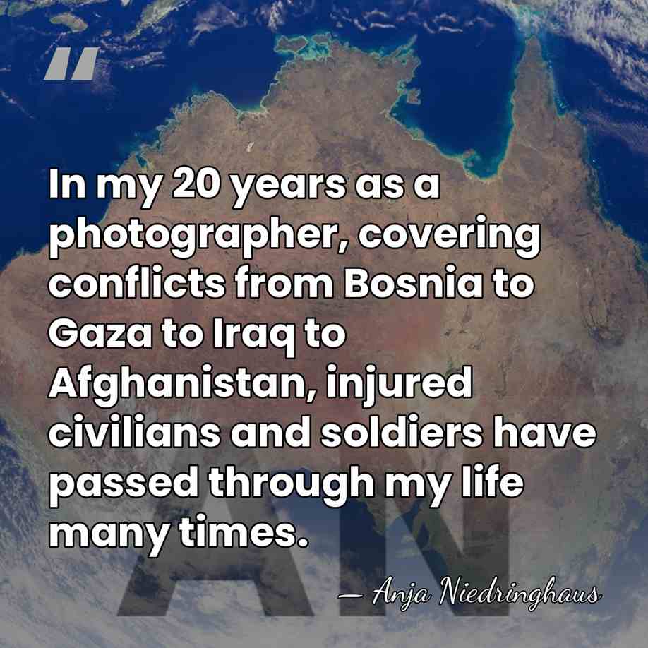 In my 20 years as a photographer, covering conflicts from Bosnia to&hellip; - Anja Niedringhaus