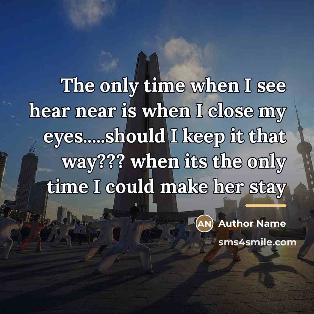“The only time when I see hear near is when…” quote by Author Name