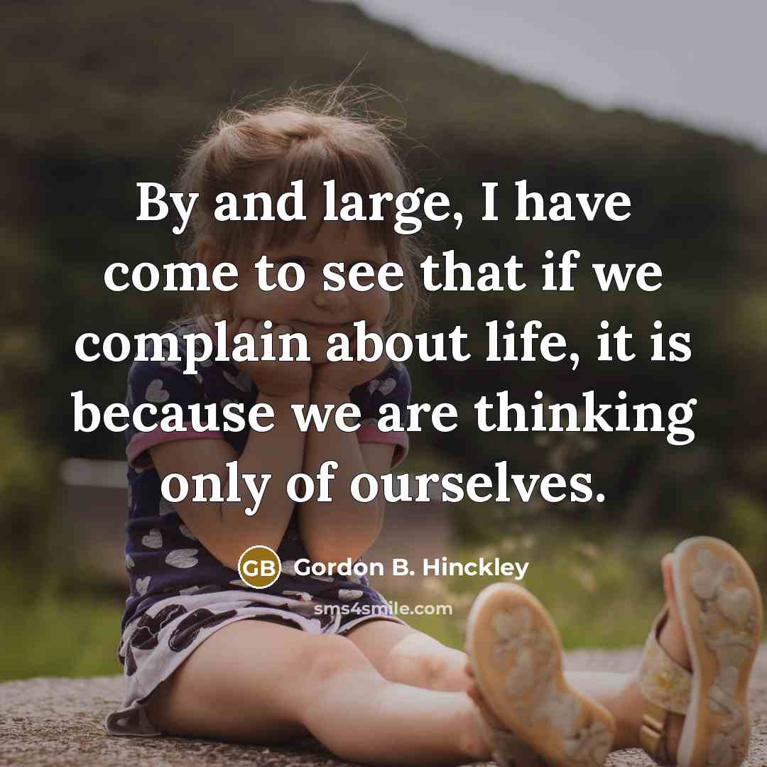 “By and large, I have come to see that if…” quote by Gordon B. Hinckley