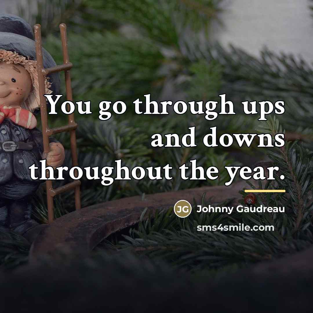 “You go through ups and downs throughout the year.…” quote by Johnny Gaudreau