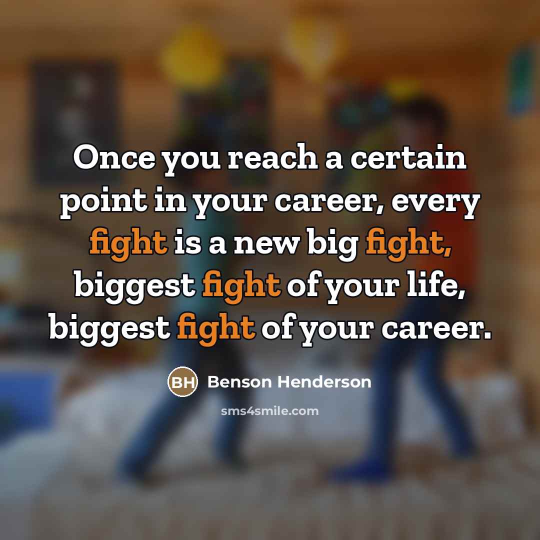 “Once you reach a certain point in your career, every…” quote by Benson Henderson