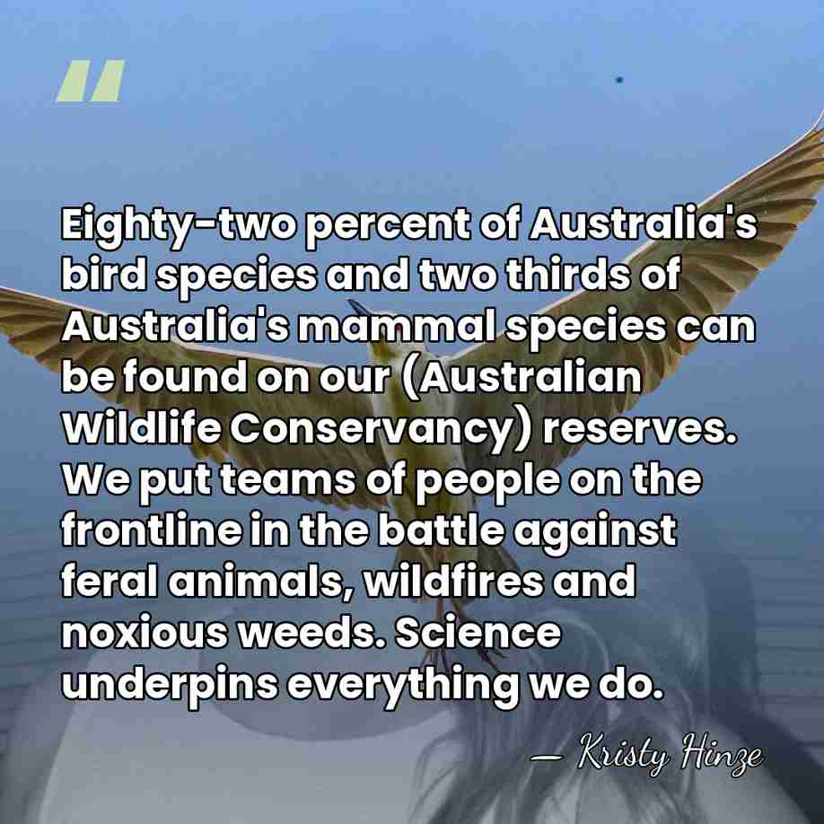 Eighty-two percent of Australia's bird species and two thirds of Australia's mammal&hellip; - Kristy Hinze