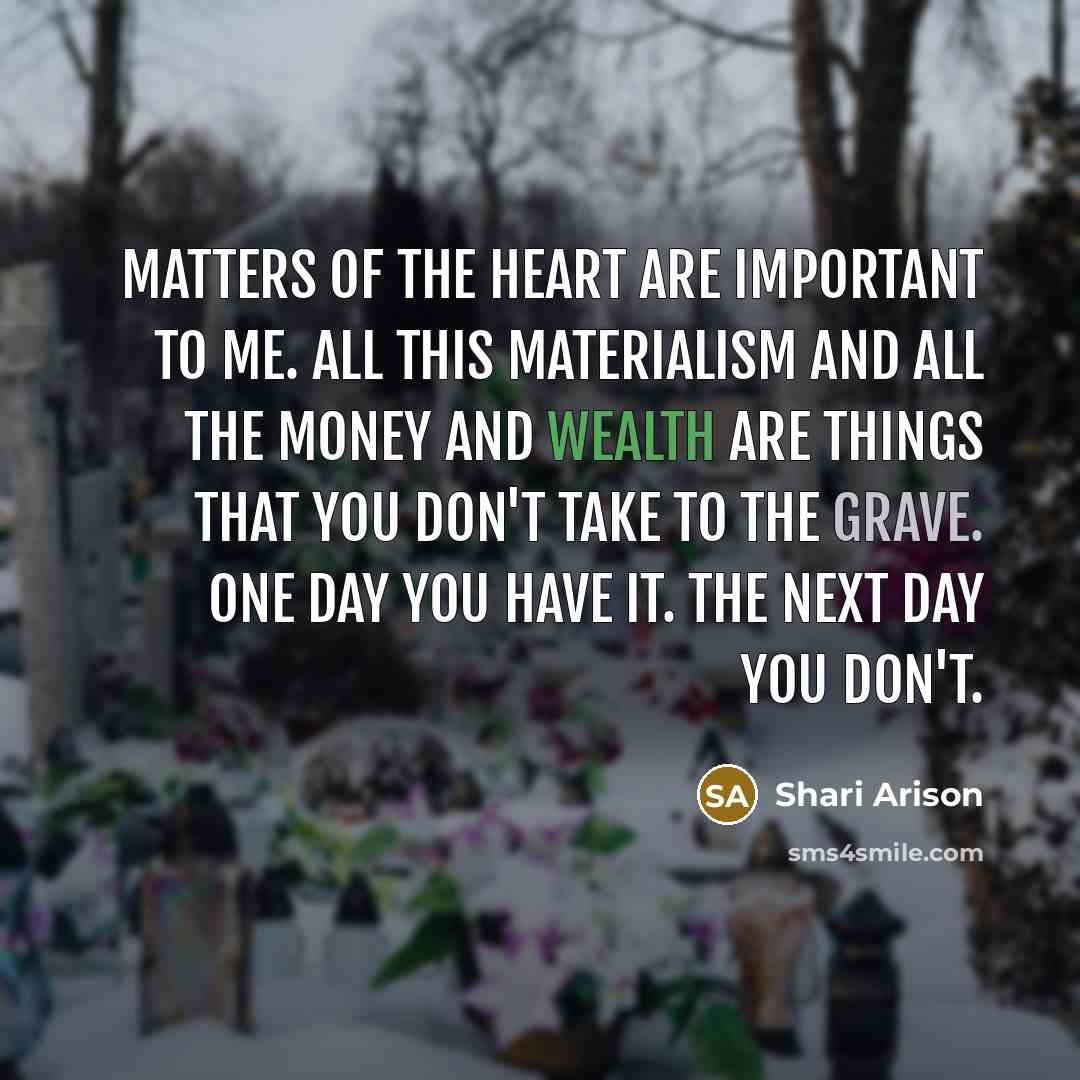 “Matters of the heart are important to me. All this…” quote by Shari Arison