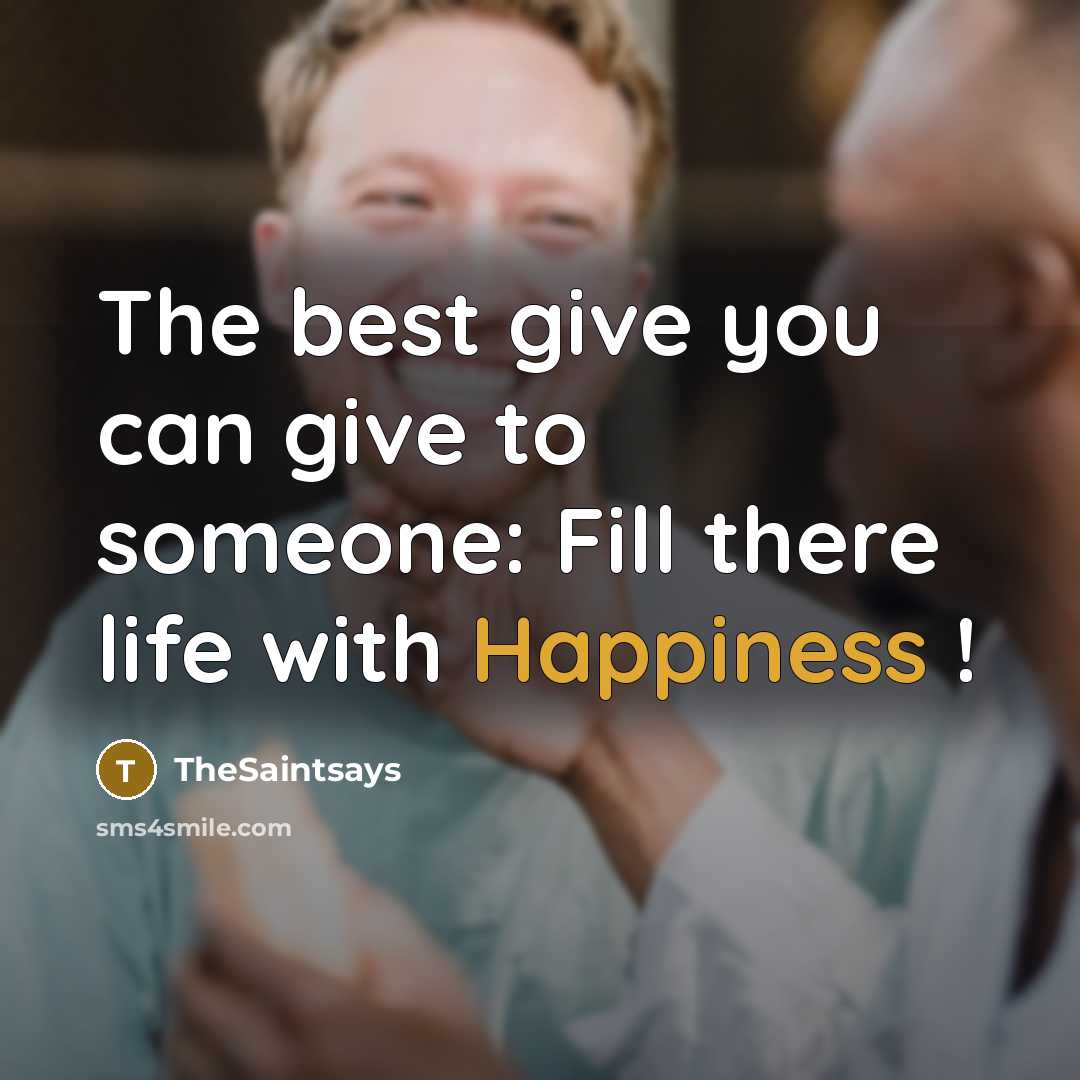 “The best give you can give to someone: Fill there…” quote by TheSaintsays