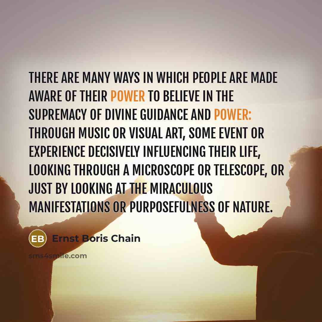 “There are many ways in which people are made aware…” quote by Ernst Boris Chain