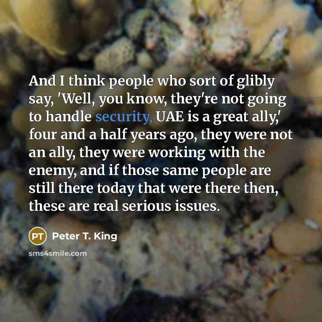 “And I think people who sort of glibly say, 'Well,…” quote by Peter T. King