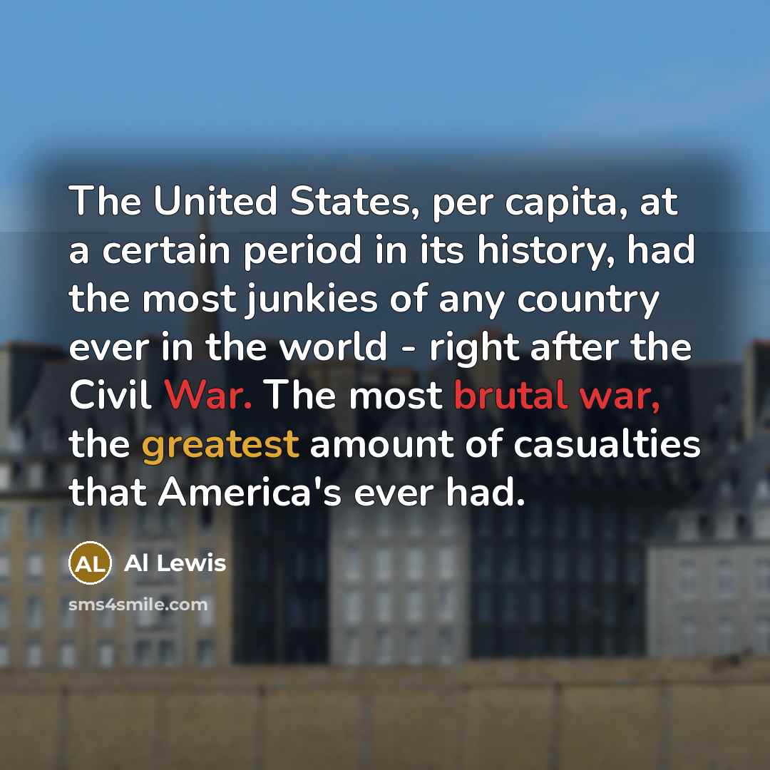 “The United States, per capita, at a certain period in…” quote by Al Lewis