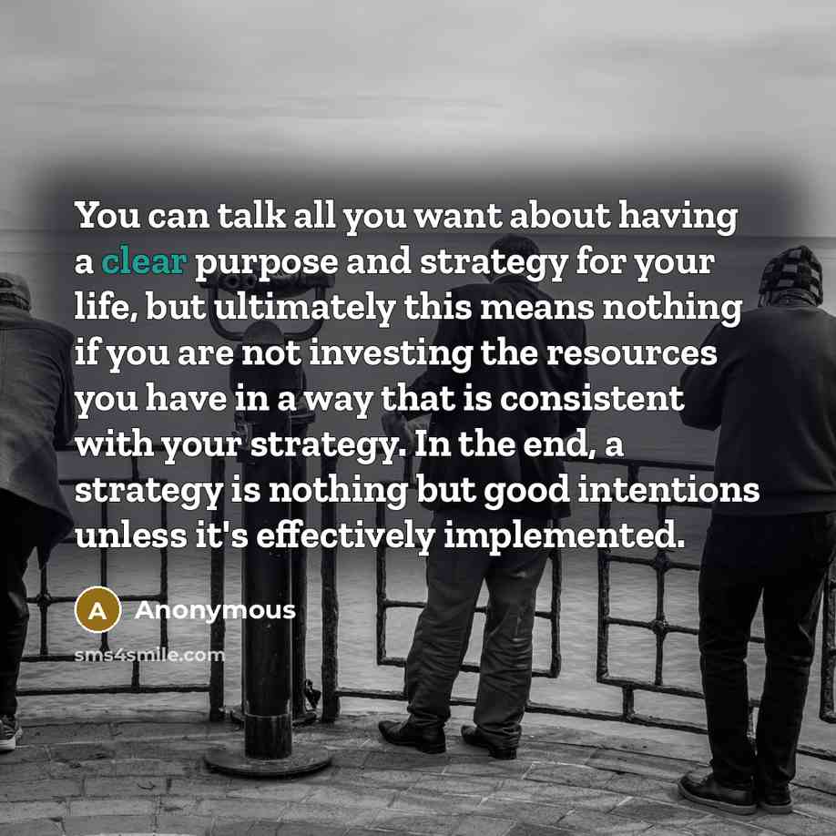 “You can talk all you want about having a clear…” quote by Anonymous