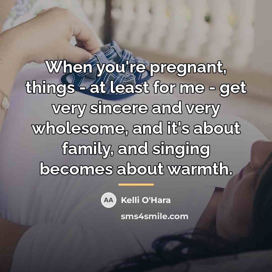 “When you're pregnant, things - at least for me -…” quote by Kelli O'Hara