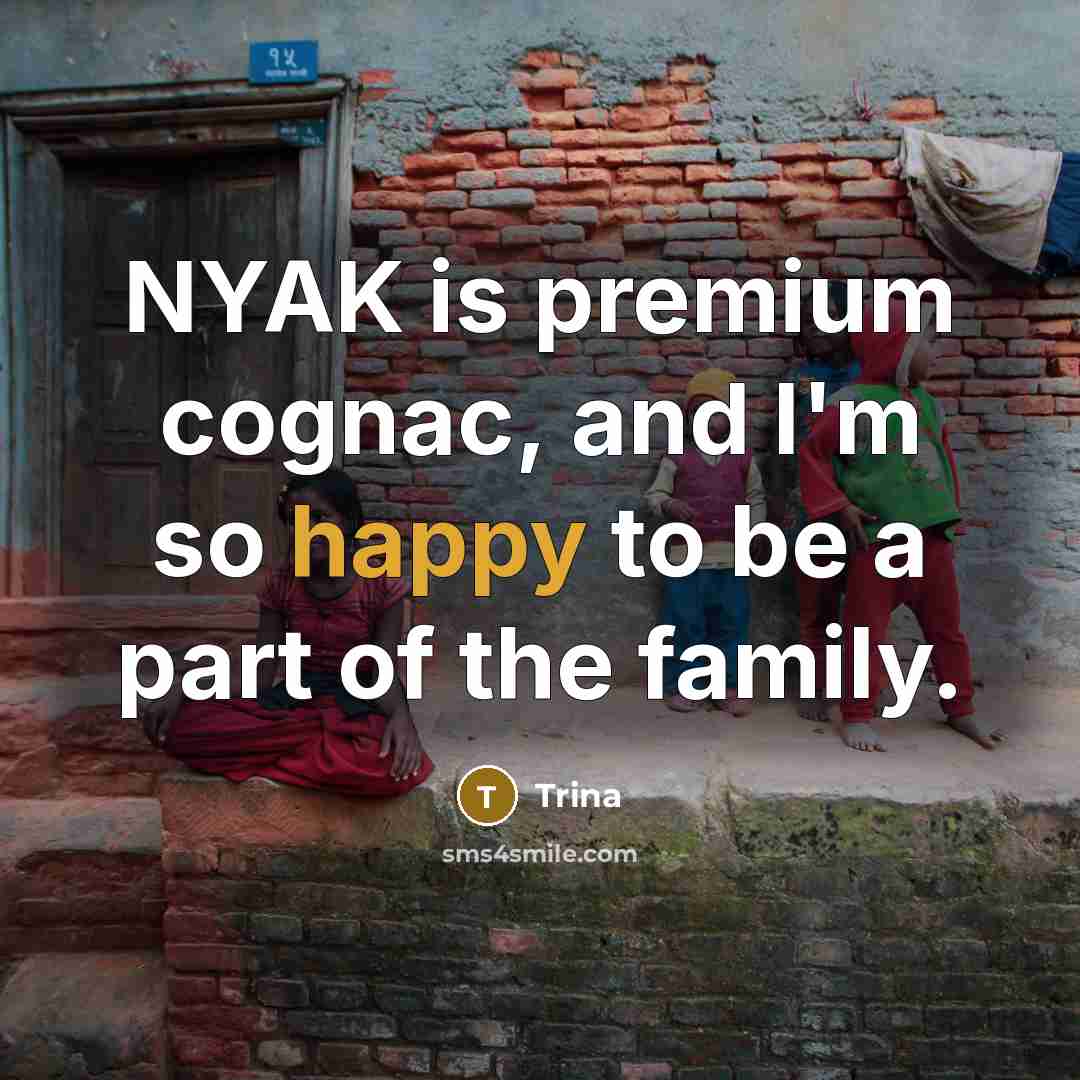 “NYAK is premium cognac, and I'm so happy to be…” quote by Trina