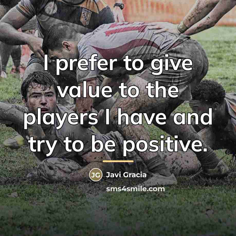 “I prefer to give value to the players I have…” quote by Javi Gracia