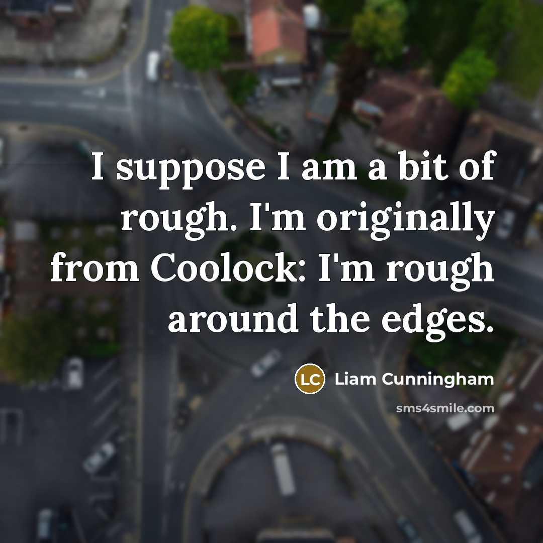 “I suppose I am a bit of rough. I'm originally…” quote by Liam Cunningham