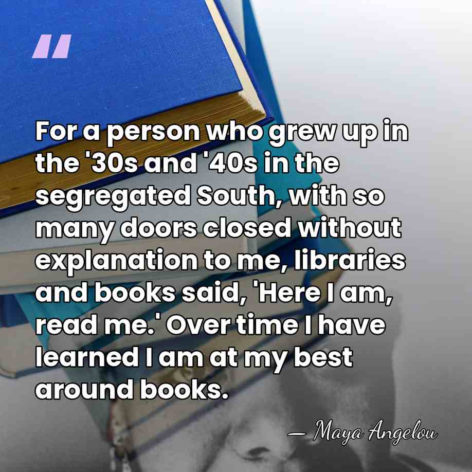 For a person who grew up in the '30s and '40s in&hellip; - Maya Angelou