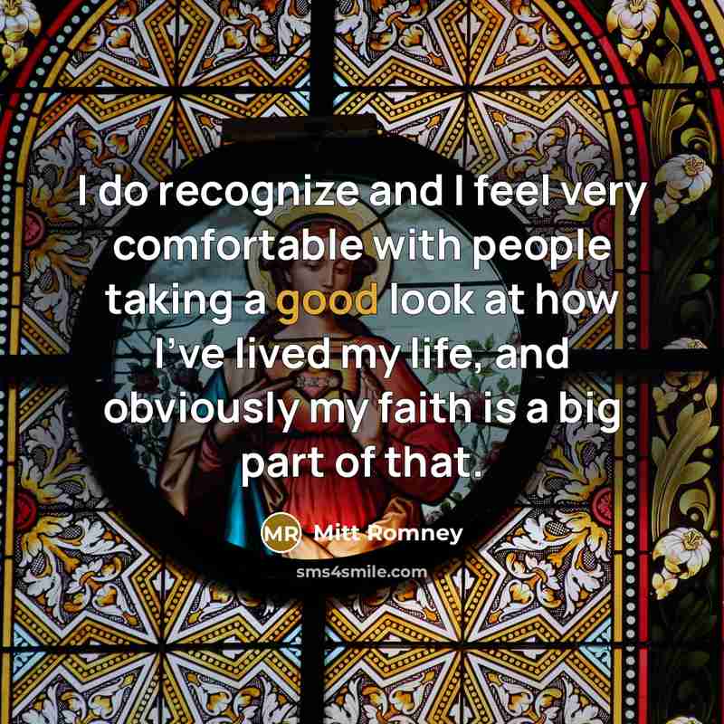“I do recognize and I feel very comfortable with people…” quote by Mitt Romney