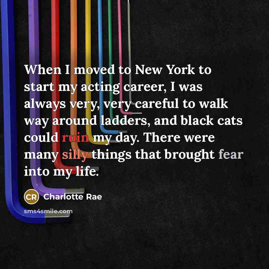 “When I moved to New York to start my acting…” quote by Charlotte Rae